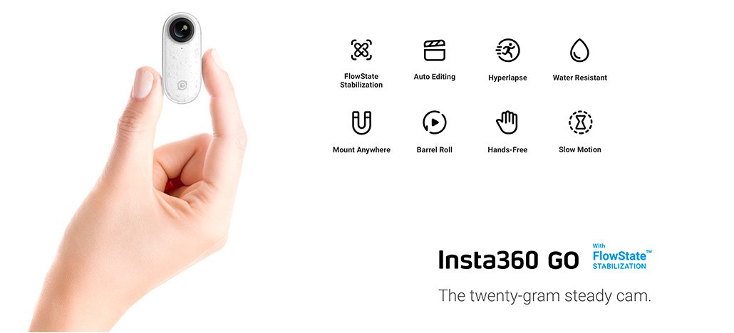 Insta360 GO é lançada como menor câmera vestível por US$ 199