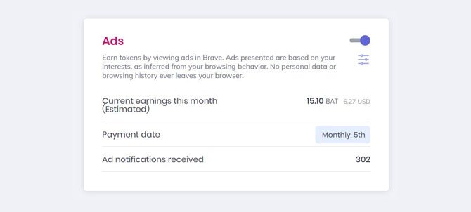 Meet Brave ، متصفح يدفع للمستخدم بالعملات المشفرة لعرض الإعلانات 3