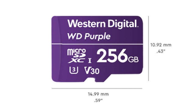 WD Purple SC QD312 هي بطاقة microSD الجديدة لكاميرات المراقبة 2