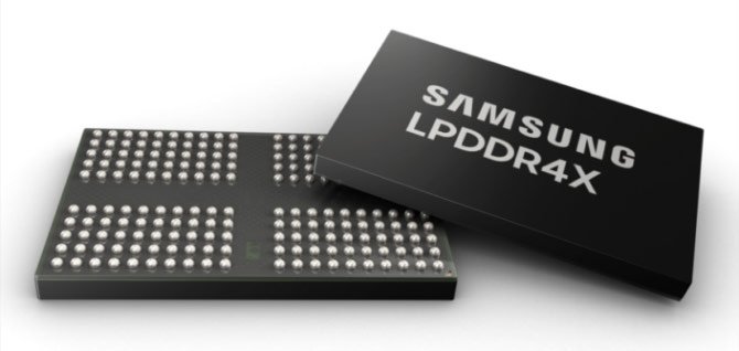 بدأت سامسونج في تصنيع وحدات ذاكرة LPDDR4X بسعة 12 جيجابايت من أجل smartphones 2