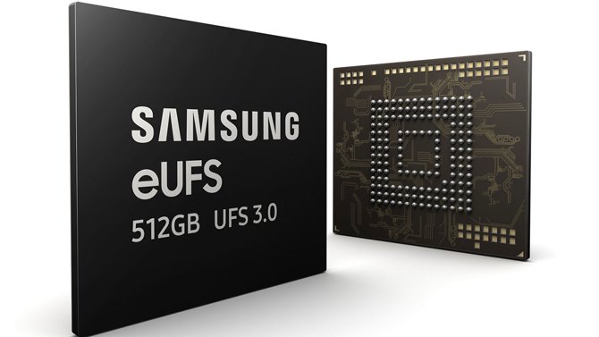 بدأت شركة Samsung في الإنتاج الضخم لـ eUFS 3.0 بمعدل ضعف سرعة eUFS السابقة 2