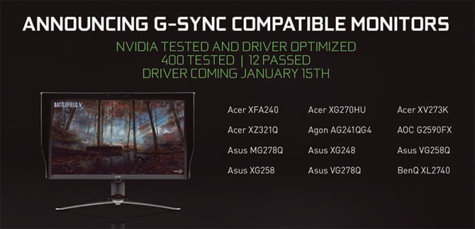 ستدعم NVIDIA رسميًا VESA Adaptive Sync من خلال G-Sync 2