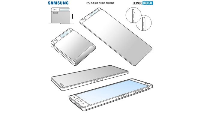 تقدم Samsung براءة اختراع لتصميم الهاتف الذكي الذي يطوى إلى النصف فقط 2