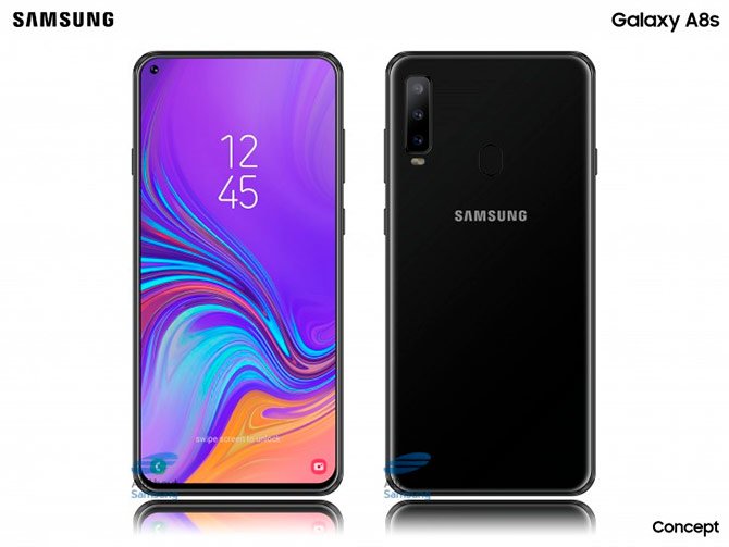 سامسونج Galaxy يمكن أن تصل A8s بدون اتصال صوتي مقاس 3.5 مم [Rumor] 2