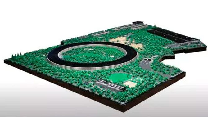 مشروع Apple تم إعادة إنشاء Park في غضون عامين باستخدام 85000 قطعة ليغو 3