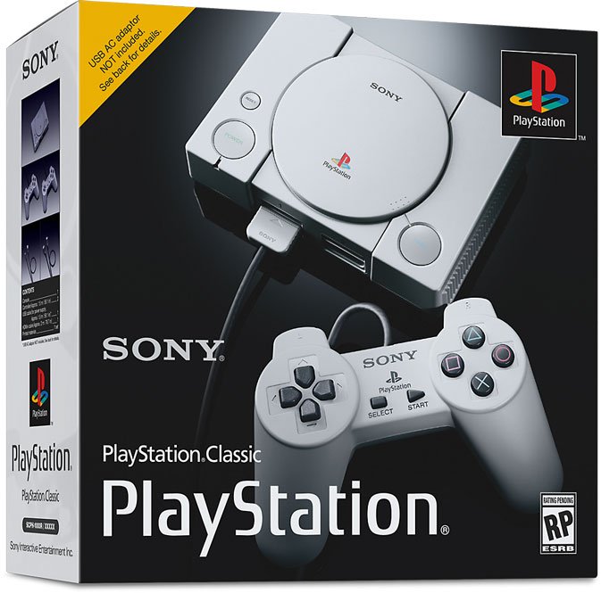 تقدم سوني PlayStation Classic ، وهي وحدة تحكم قديمة تحتوي على 20 لعبة في الذاكرة 2
