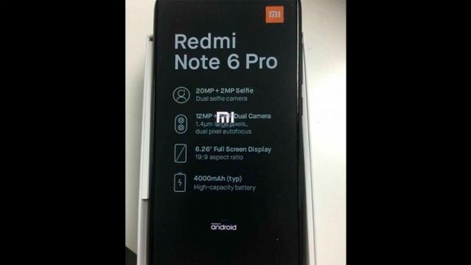 تسريب صور Redmi Note 6 Pro ، هاتف شاومي الذكي الجديد بكاميرتين أماميتين 2