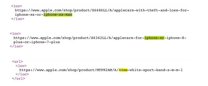 Apple قم بتسريب أسماء iPhone Xs و Xs Max و Xr على موقع الويب الخاص بك قبل الحدث 2