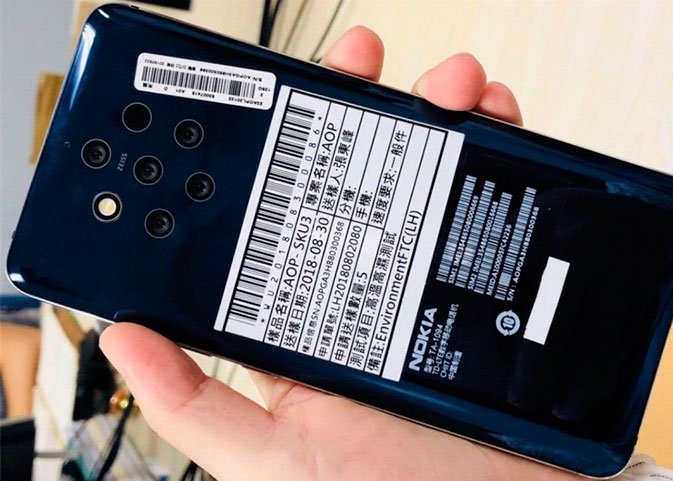 هاتف Nokia 9 المزود بخمس كاميرات خلفية معتمد في الصين ويظهر في الصورة 2