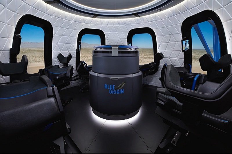 شاهد اختبار السياحة الفضائية Crew Capsule 2.0 من Blue Origin's 2
