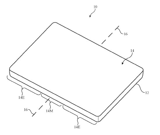 Apple براءة اختراع لجهاز إلكتروني قابل للطي 3