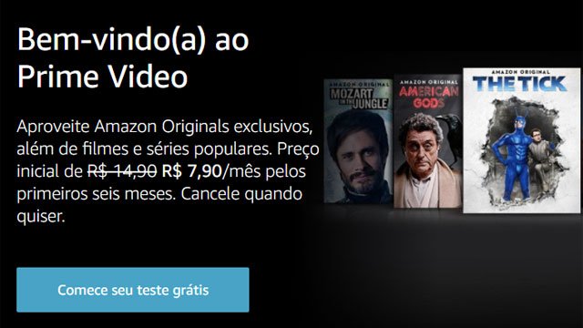 Se cuida, Netflix: Amazon Prime Video é relançado no Brasil com preço promocional de R$ 7,90 por mês
