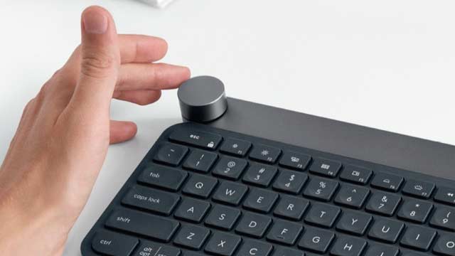 Logitech anuncia novo teclado sem fio Craft com um controle em forma de disco