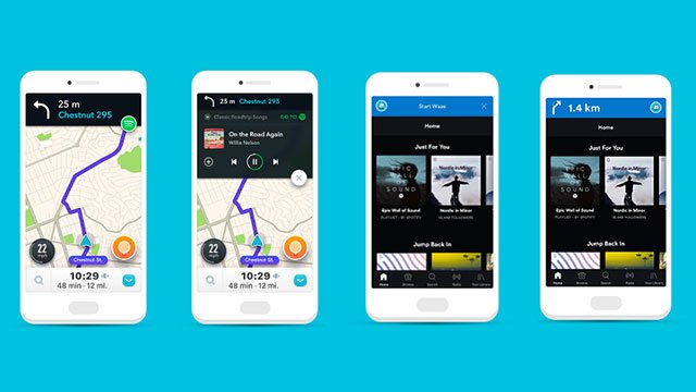 Aplicativos de Spotify e Waze ganham integração entre si
