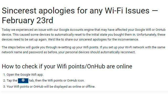 Roteadores Google WiFi e OnHub estão resetando sozinhos devido problemas na Google Accounts