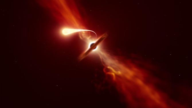 حدد علماء الفلك الأوروبيون النجم الذي ابتلعه الثقب الأسود 2