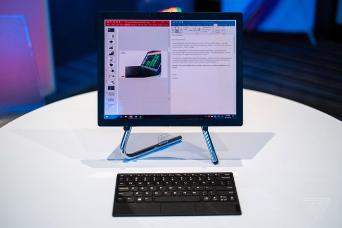 تقدم Lenovo جهاز كمبيوتر ThinkPad X1 القابل للطي Foldمع 5G و Windows 10 برو 4