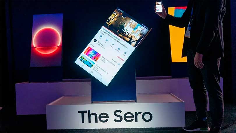 تقدم Samsung تلفزيون Sero العمودي وتكشف عن المنتج الذي سيصل في عام 2020 2