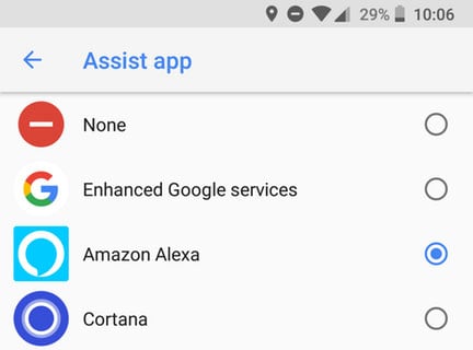 Amazon يمكن أن يحل محل أليكسا Google Assistant كإعداد افتراضي على android 2