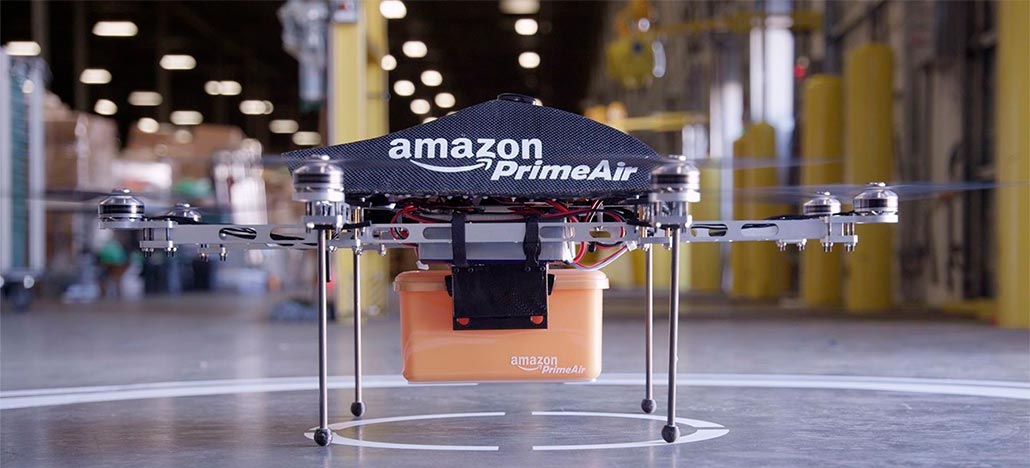 Nova patente da Amazon mostra sistema para drones derrubarem suas entregas do ar