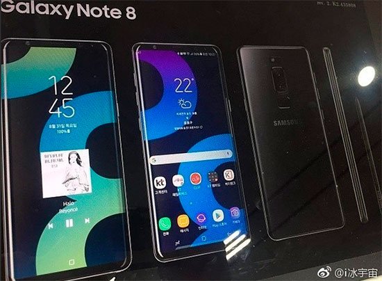 الملصق المفترض لـ Galaxy Note 8 يظهر كاميرتين خلفيتين ومستشعر رقمي 2