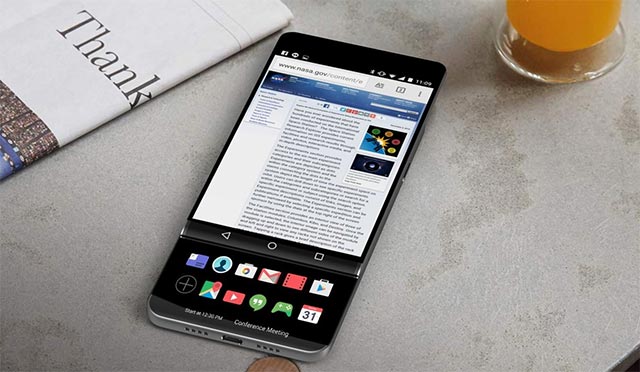 LG V30 aparece com tela dupla "slide" em vazamento de imagens renderizadas