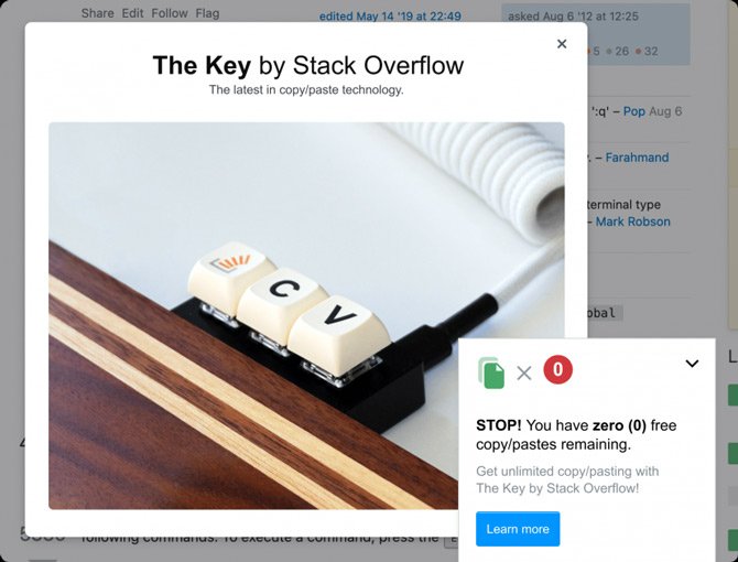 Stack Overflow و The Key Keyboard Fools April Prank