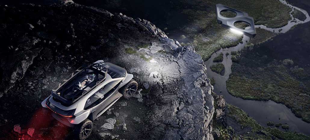 AI: Trail é o carro conceito da Audi que utiliza drones como faróis