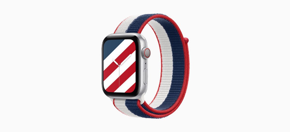 Apple lança pulseiras para o Apple Watch com cores de bandeiras de 22 países