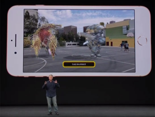 Apple يوضح الواقع المعزز لـ iPhone X و iPhone 8 1