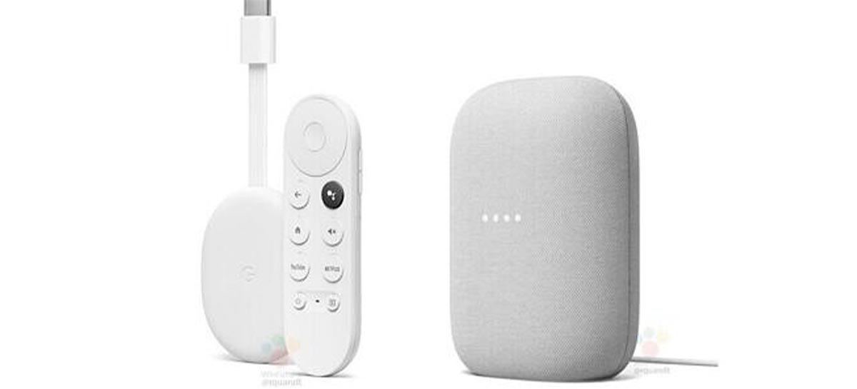 Chromecast com Google TV e alto-falante inteligente Nest Audio vazam novamente