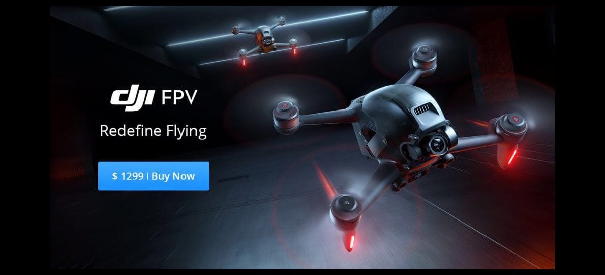 DJI FPV Drone - Drone FPV voando como MAVIC ajudará a popularizar esse segmento