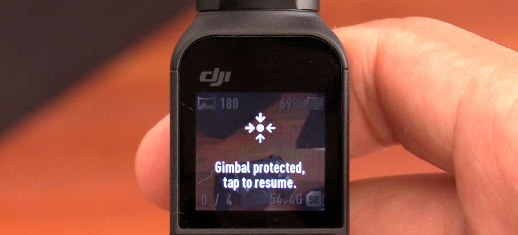 DJI Osmo Pocket: Gimbal Protect اضغط لاستئناف الخطأ وكيفية إصلاحه
