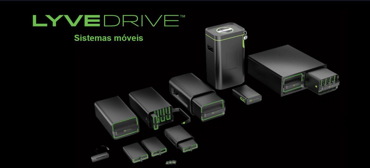 Seagate apresenta sistema de armazenamento móvel Lyve Drive na CES