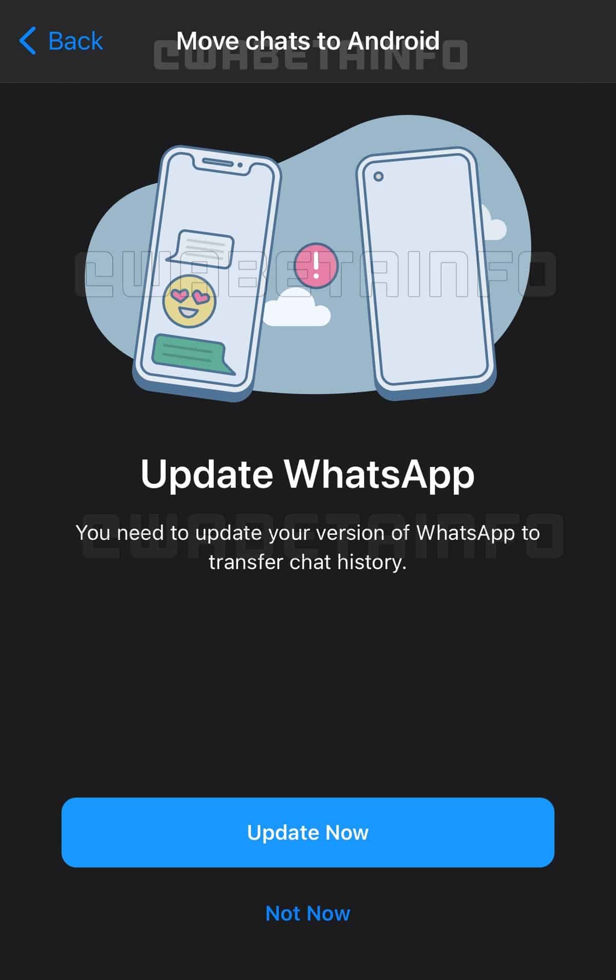 WhatsApp إصدار iOS الجديد