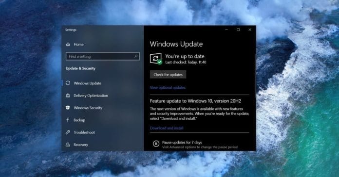 Windows  10 تحديثات مساعدة