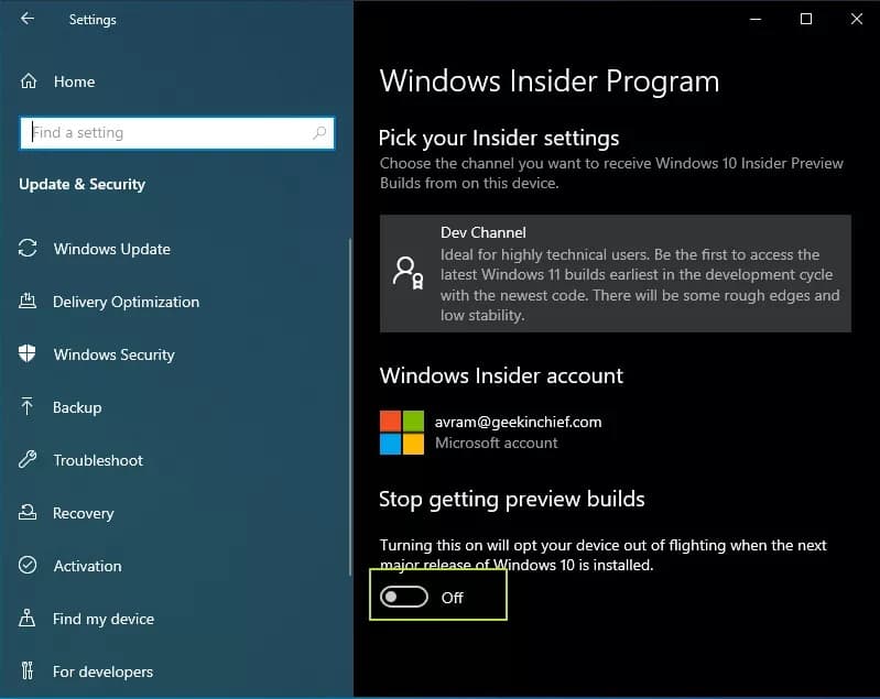 Windows  11 معاينة