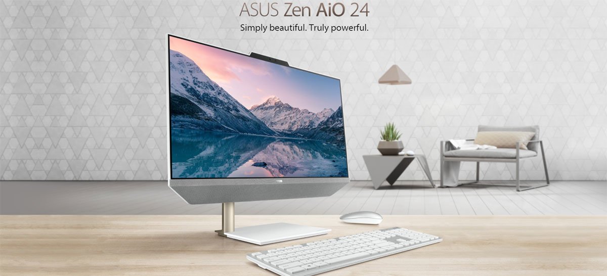 Asus lança computador All-in-One Zen AiO 24 A5401W com CPUs AMD Ryzen ou Intel