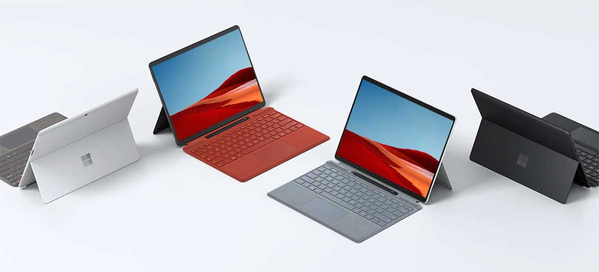 Microsoft lança novos notebooks Surface Pro X e Surface Laptop Go
