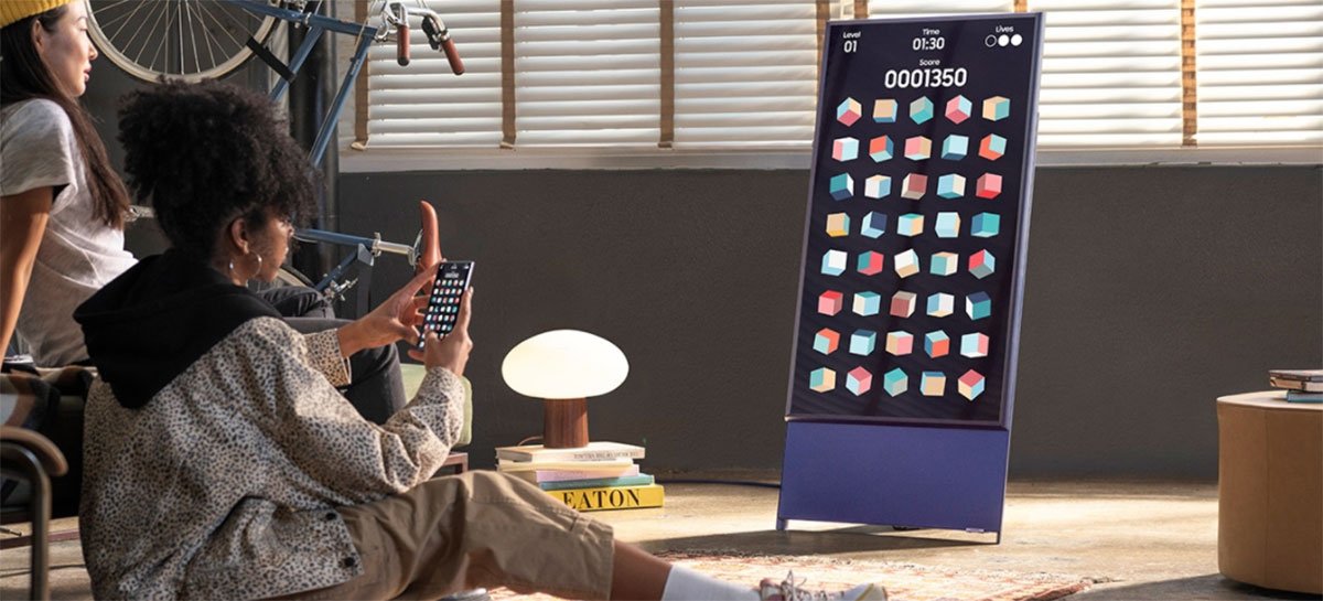 Samsung lança no Brasil a TV The Sero, primeira do mercado que gira para a vertical