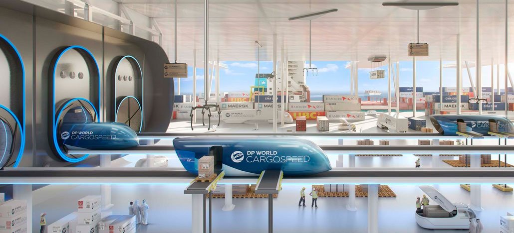 Virgin e DP World anunciam Hyperloop para cargas com frete de caminhão