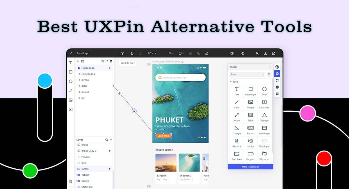 أفضل 5 أدوات بديلة لـ UXPin للنماذج الأولية المتقدمة