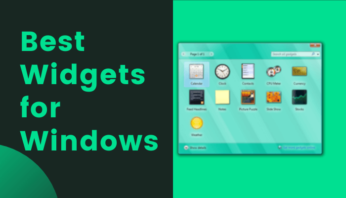 Best Widgets for Windows
