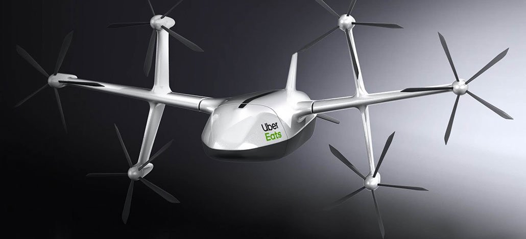 Uber Eats revela seu avançado drone de entrega com seis hélices