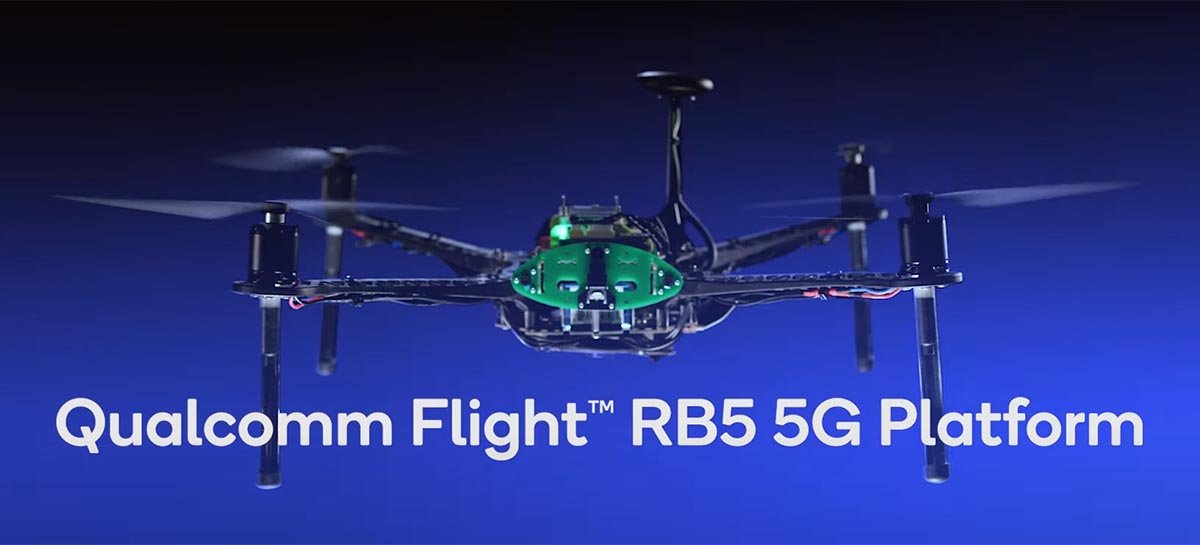 Primeiro drone 5G da Qualcomm tem Snapdragon 865 e grava vídeos em 8K