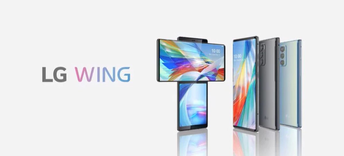 LG anuncia o LG Wing, seu novo celular com tela giratória e Snapdragon 765G