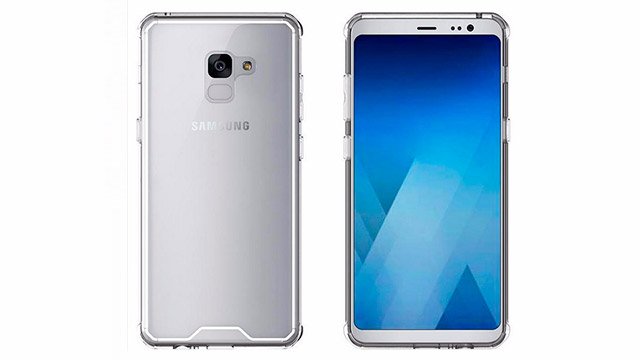 Renderizações de capinhas dos Samsung Galaxy A7 e A5 {abre_par}2018{fecha_par} mostram design dos aparelhos