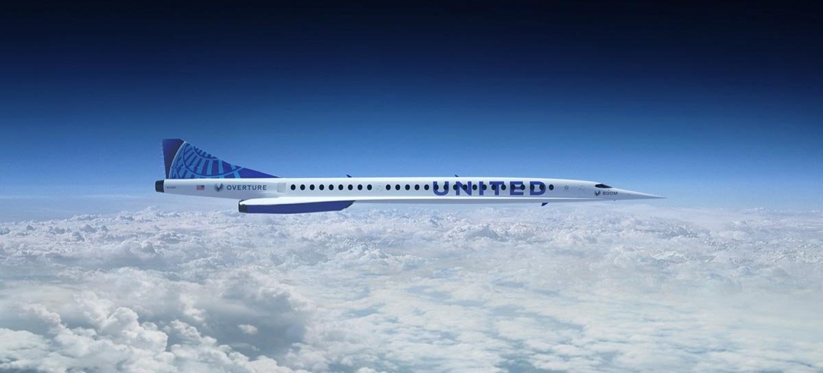United Airlines vai comprar 15 jatos supersônicos da Boom Supersonic