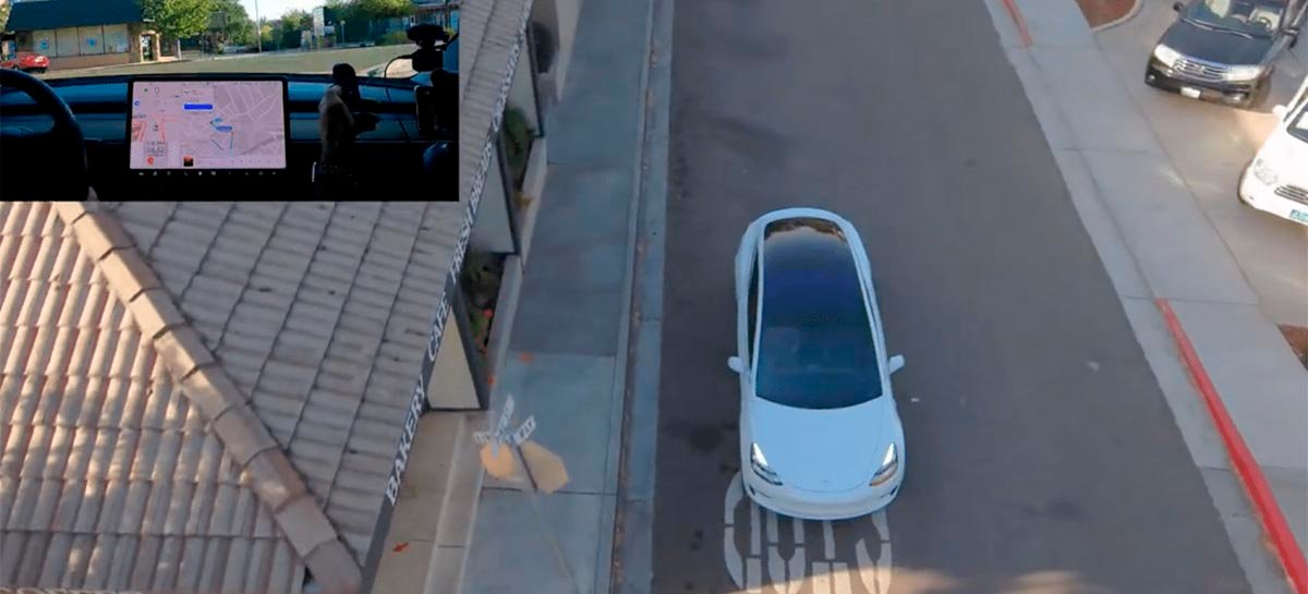 Carro autônomo x drone autônomo: Veja vídeo de um Tesla vs. Skydio 2