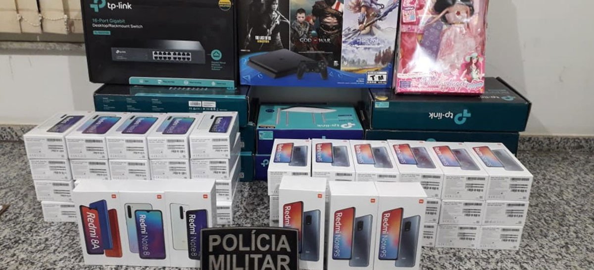 Polícia apreende R$ 440 mil em eletrônicos em barreira sanitária no MS